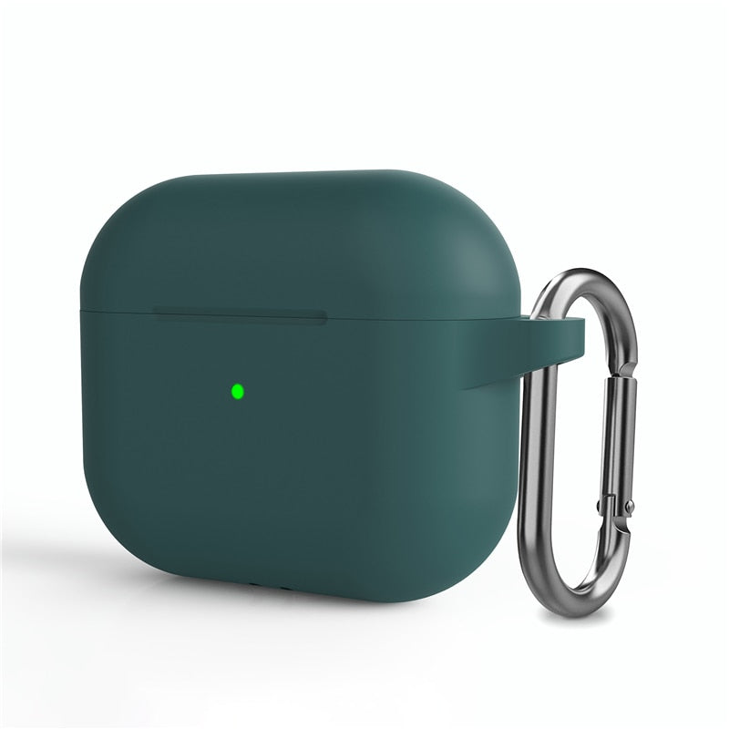 Soft Silicone Cases For Airpods Pro with Hanging Clip