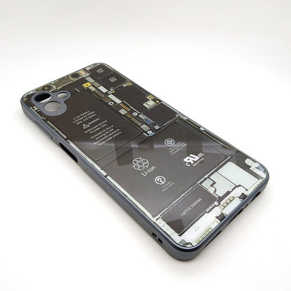 Circuit Board High Quality Hard Cover Full Camera Lens Protective Case for Samsung A04