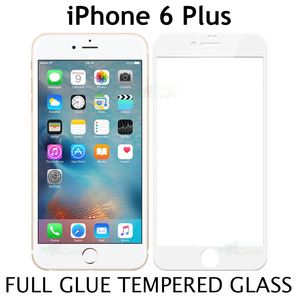 Screen Protector Tempered Glass for apple iPhone 6 Plus / 6s Plus (white)