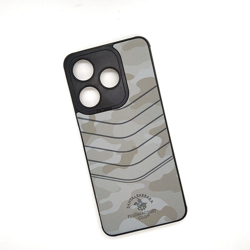 TECNO Spark 10C POLO clothe texture case velvet Back Cover Grey