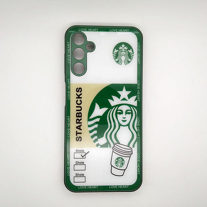 Starbucks Full Camera Lens Protective Hard Shel PC Case For Samsung A14