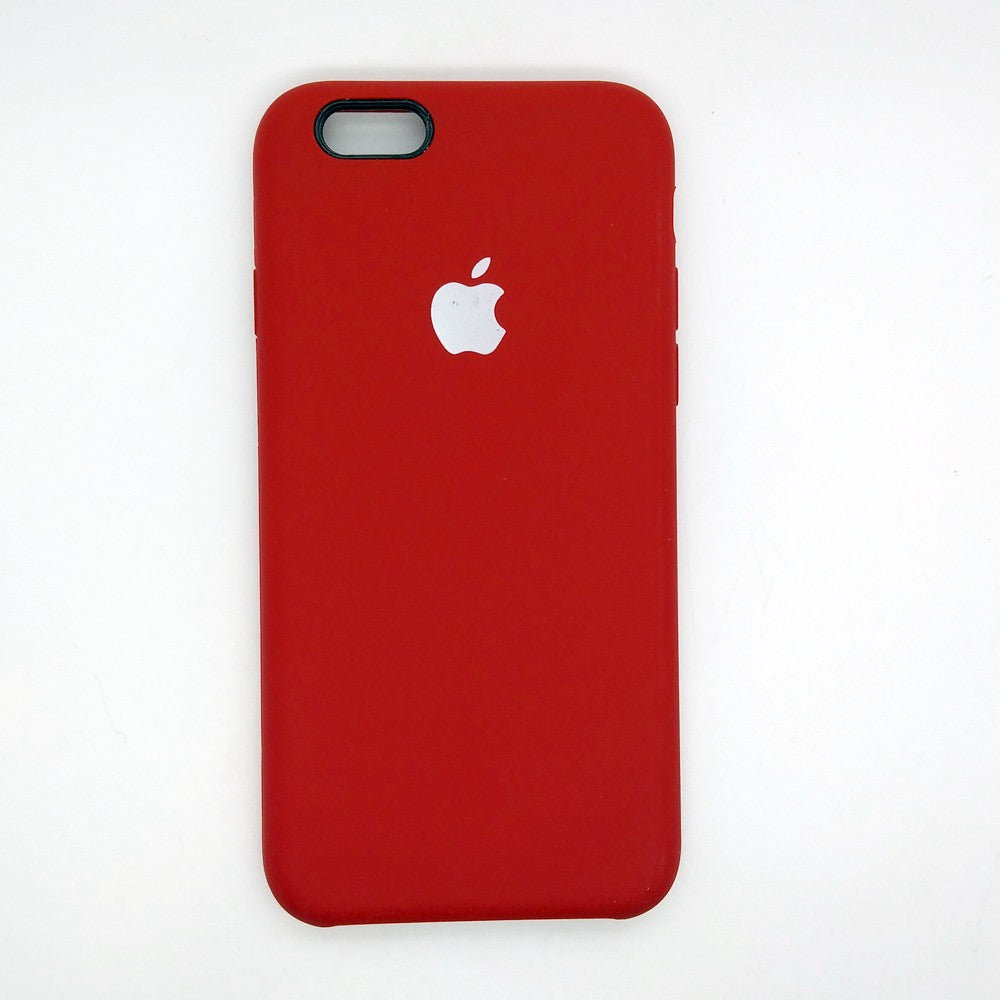 apple silicone case Velvet inner cover Hard back cover for iPhone 6 / 6s