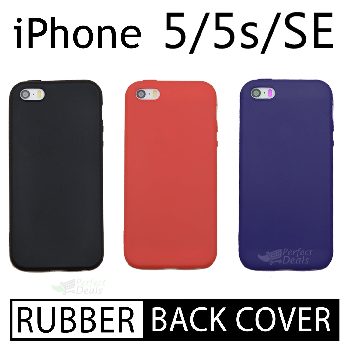 Slim Rubber fit back cover for iPhone 5 / 5s / SE