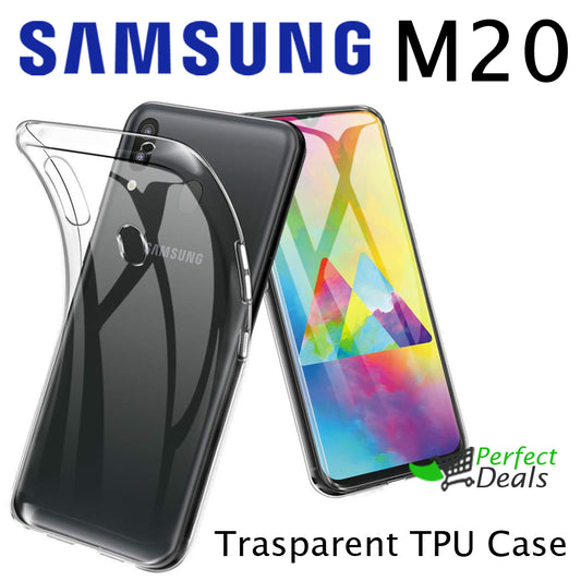 Transparent Clear TPU Case for Samsung M20