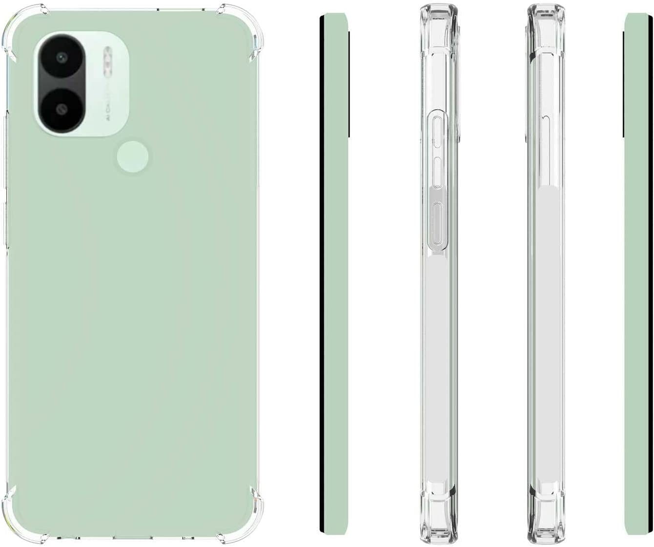 AntiShock Clear Back Cover Soft Silicone TPU Bumper case for Redmi A1 Plus