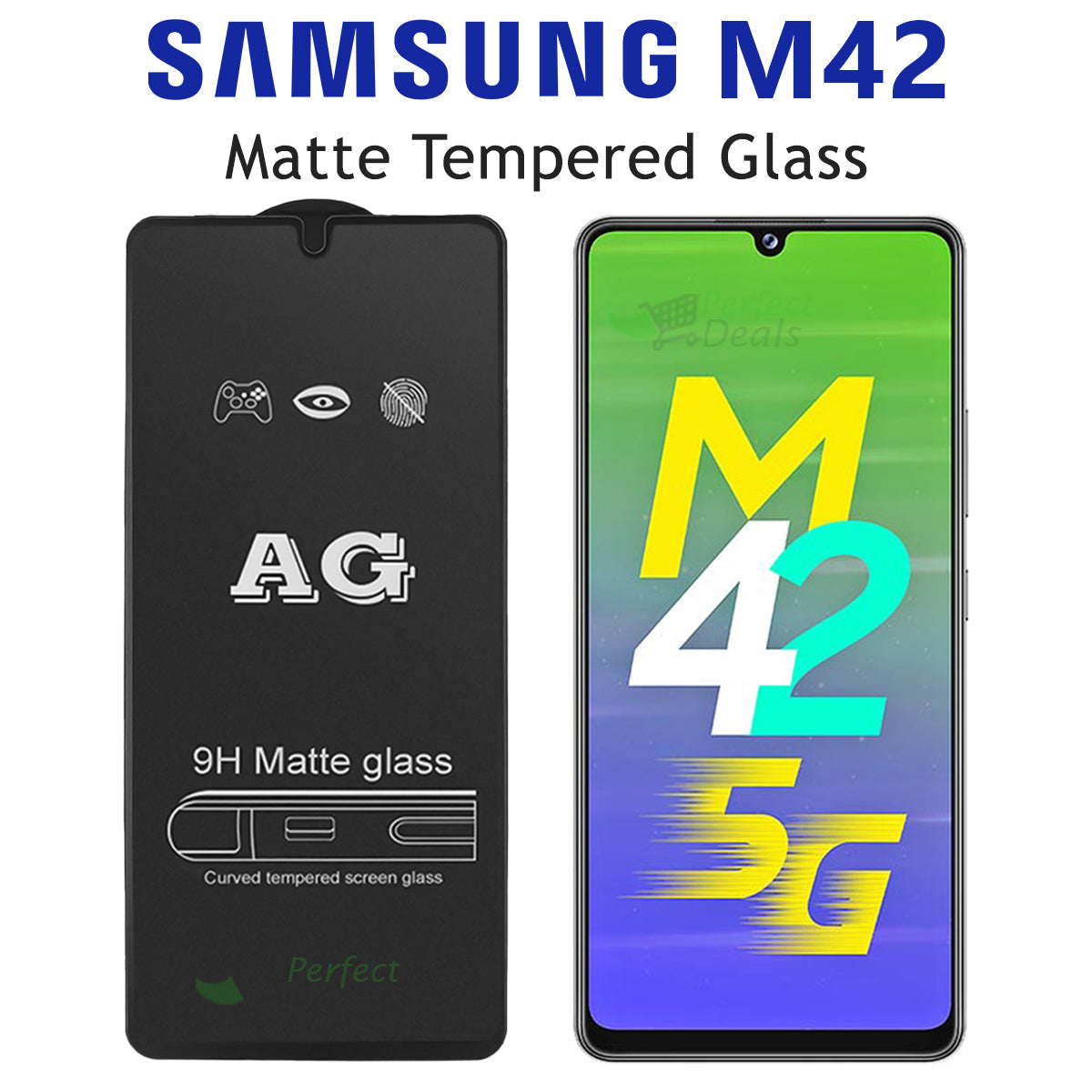 Matte Tempered Glass Screen Protector for Samsung Galaxy M42