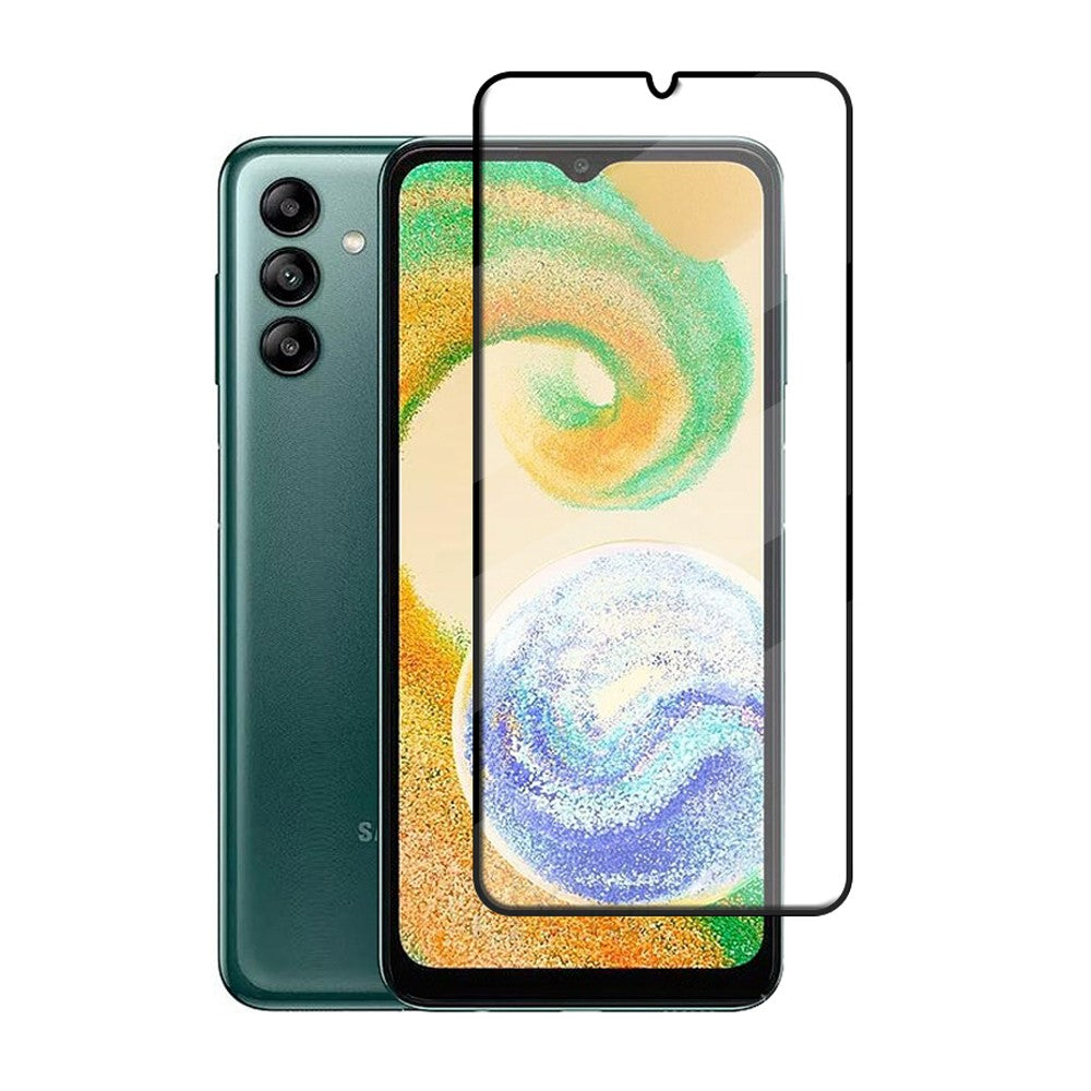 Combo Pack of Tempered Glass Screen Protector, Carbon Fiber Back Sticker, Camera lens Clear Glass Bundel for Samsung Galaxy A04s