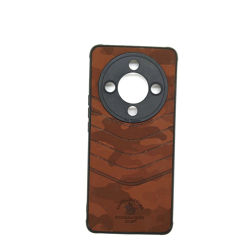 HONOR X9b POLO clothe texture case velvet Back Cover Brown