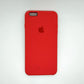 apple silicone case Velvet inner cover Hard back cover for iPhone 6 Plus / 6s Plus