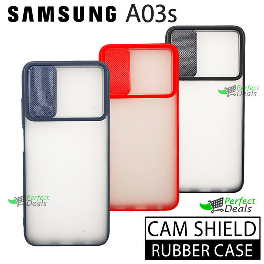 Camera Protection Slide PC+TPU case for Samsung A03s