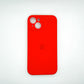 apple silicone case Velvet inner cover Hard back cover for iPhone 14