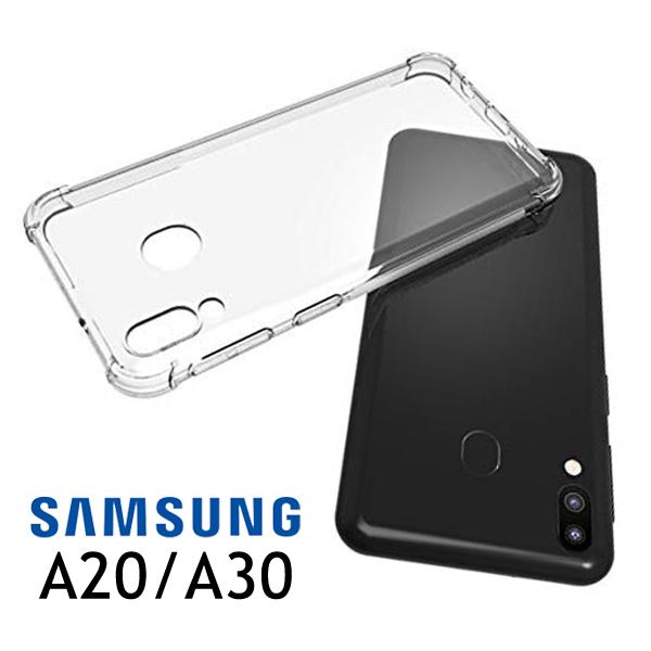 AntiShock Clear Back Cover Soft Silicone TPU Bumper case for Samsung A30