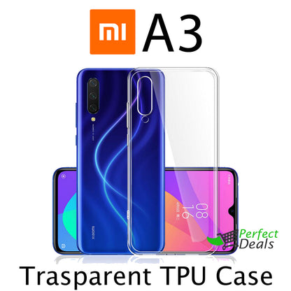 Transparent Clear Slim Case for New Mi A3