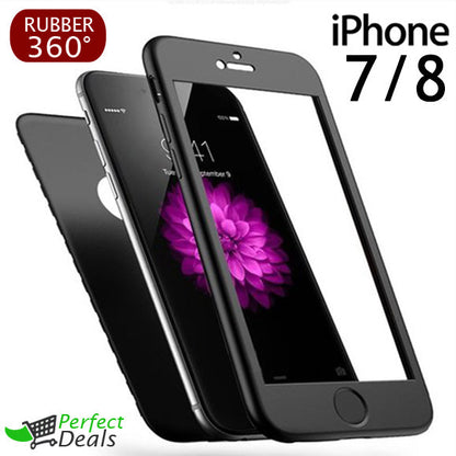 Rubber 360° TPU Case for apple iPhone 7