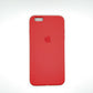 apple silicone case Velvet inner cover Hard back cover for iPhone 6 Plus / 6s Plus