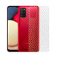 Combo Pack of Tempered Glass Screen Protector, Carbon Fiber Back Sticker, Camera lens Clear Glass Bundel for Samsung A02s
