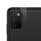 Combo Pack of Tempered Glass Screen Protector, Carbon Fiber Back Sticker, Camera lens Clear Glass Bundel for Samsung Galaxy A03s