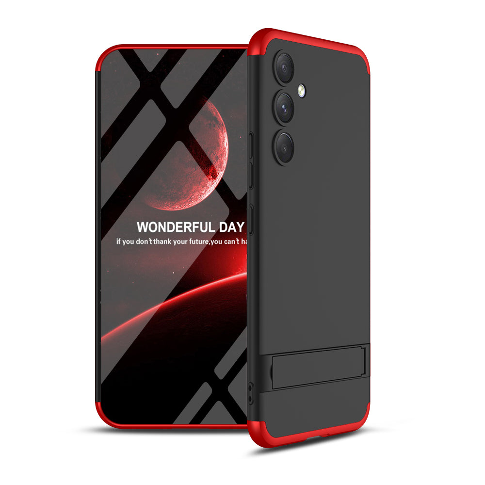 LEEKA Samsung A54 Full 3in1 Cover 360º Shockproof Armour Hard Matte PC Case with Stand