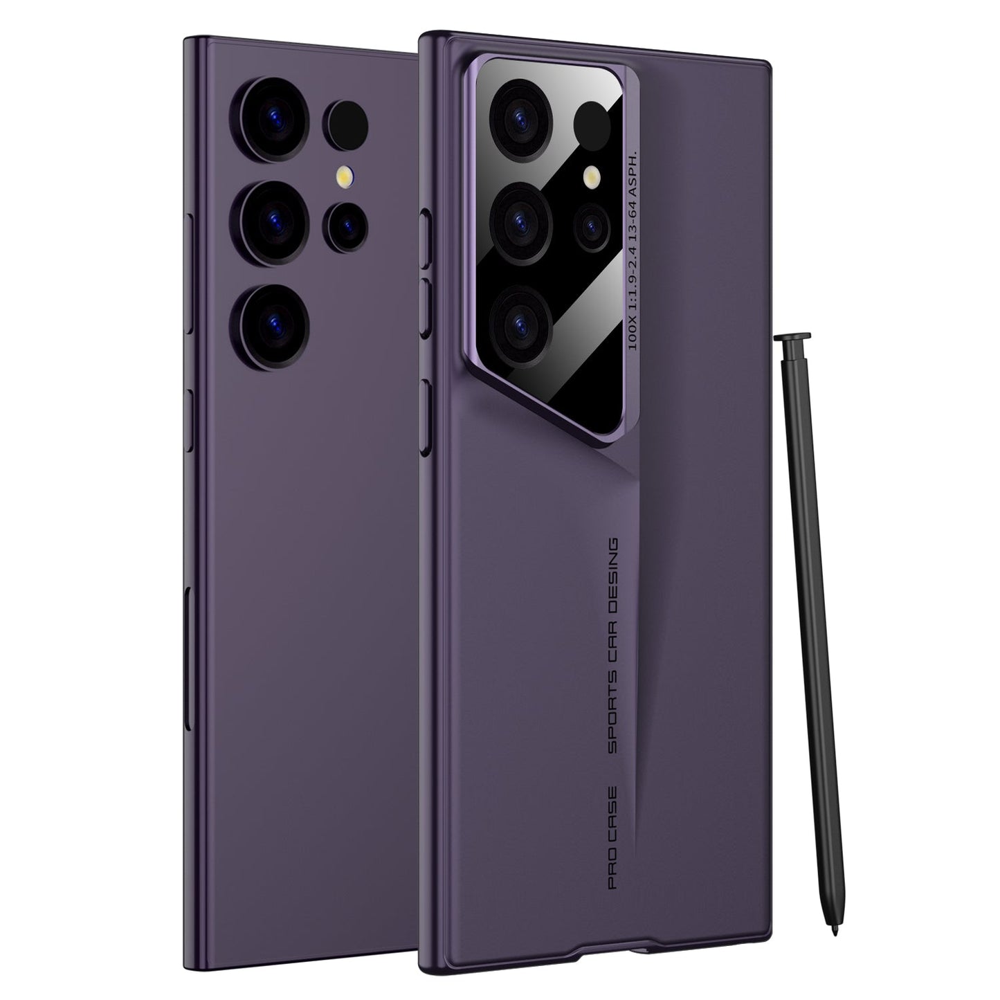 LEEKA Samsung S23 Ultra case with Super Luxury Sport car fiber Pro case design