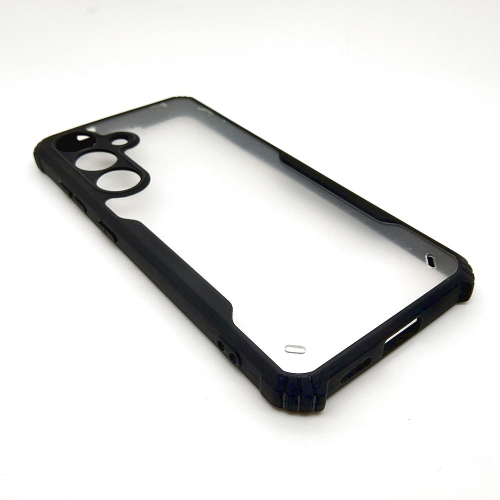 Samsung S24 Plus Shockproof Matte Black Border Aly Camera lens Protection back cover Case