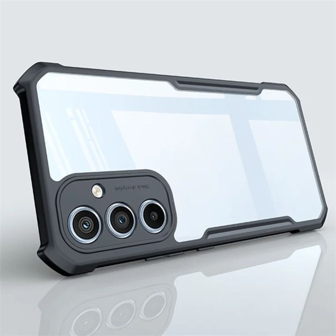 Samsung A34 Shockproof Matte Black Border Aly Camera lens Protection back cover Case