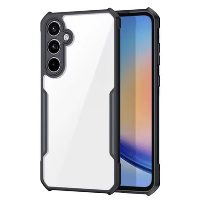 Samsung A34 Shockproof Matte Black Border Aly Camera lens Protection back cover Case