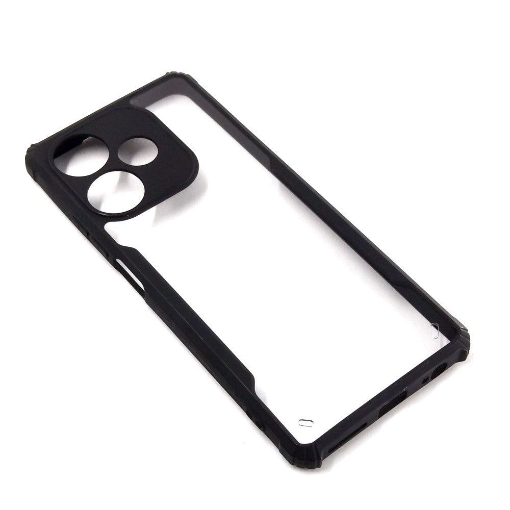 infinix Hot 30 4G case Matte Black Back Cover Soft Silicone TPU Bumper case
