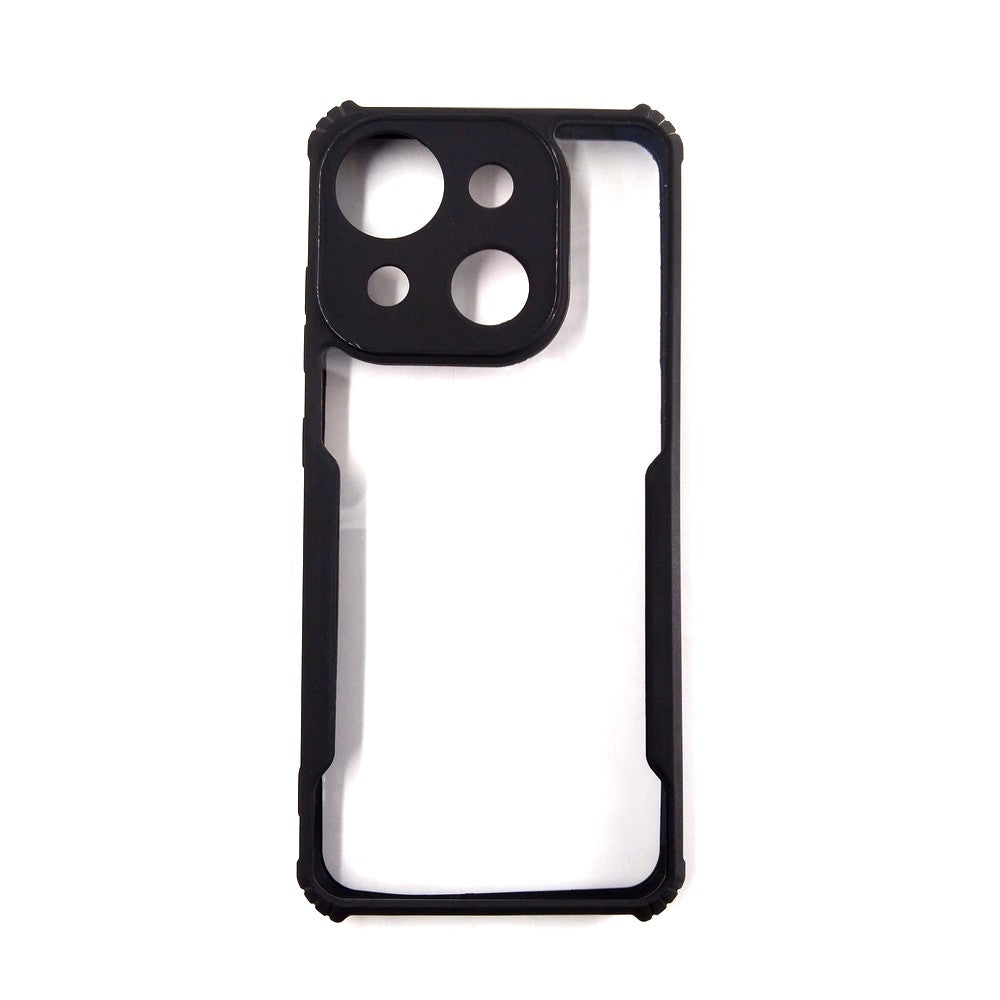 itel A50C case Matte Black Back Cover Soft Silicone TPU Bumper case