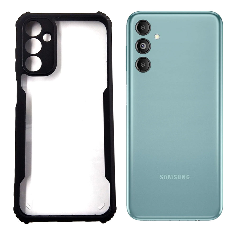 Samsung M14 case Matte Black Back Cover Soft Silicone TPU Bumper case