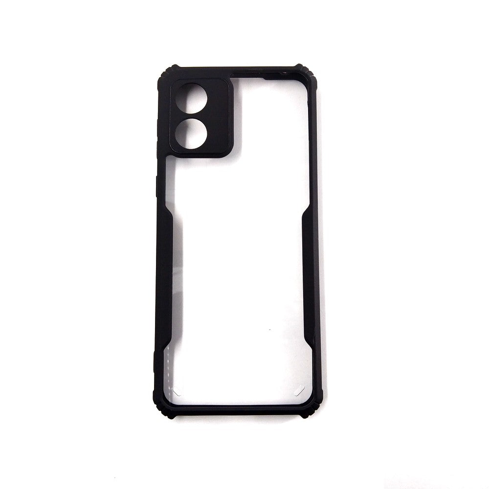Motorola E13 case Matte Black Back Cover Soft Silicone TPU Bumper case