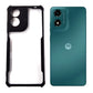 Motorola G04s case Matte Black Back Cover Soft Silicone TPU Bumper case