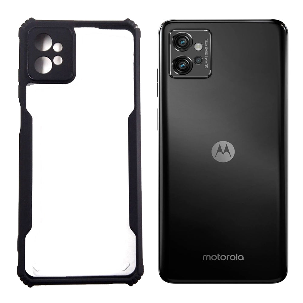 Motorola G32 case Matte Black Back Cover Soft Silicone TPU Bumper case