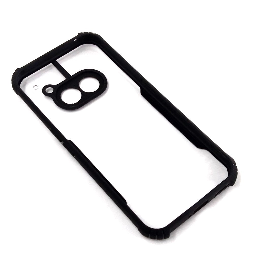 Nothing 2A case Matte Black Back Cover Soft Silicone TPU Bumper case