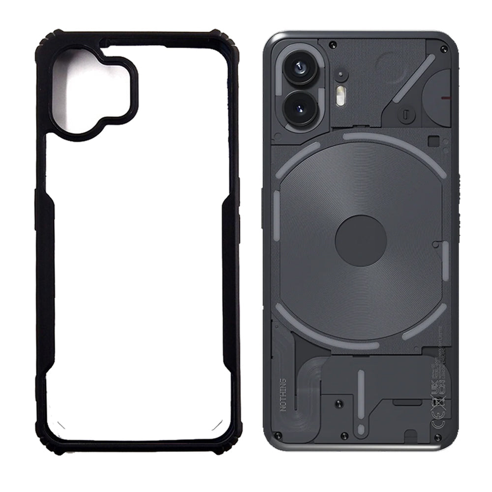 Nothing 2 case Matte Black Back Cover Soft Silicone TPU Bumper case