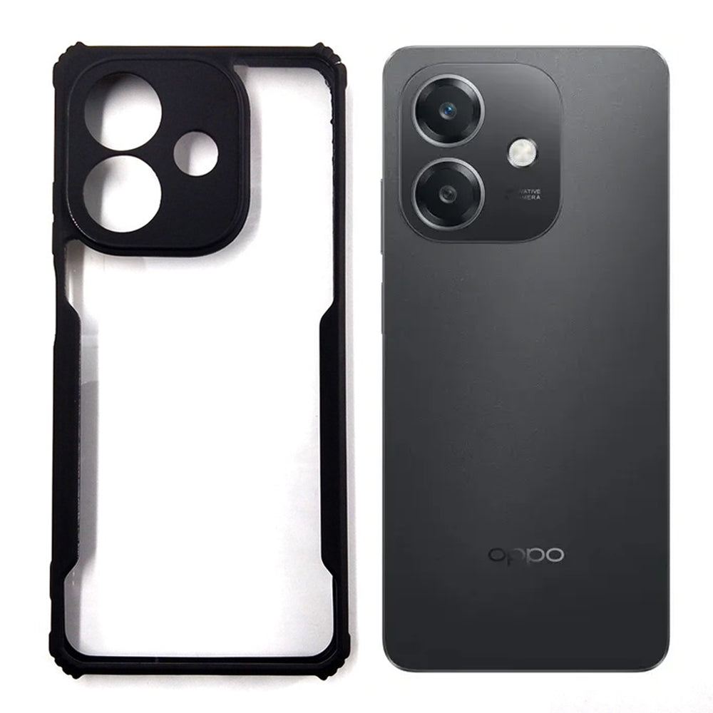OPPO A3 case Matte Black Back Cover Soft Silicone TPU Bumper case