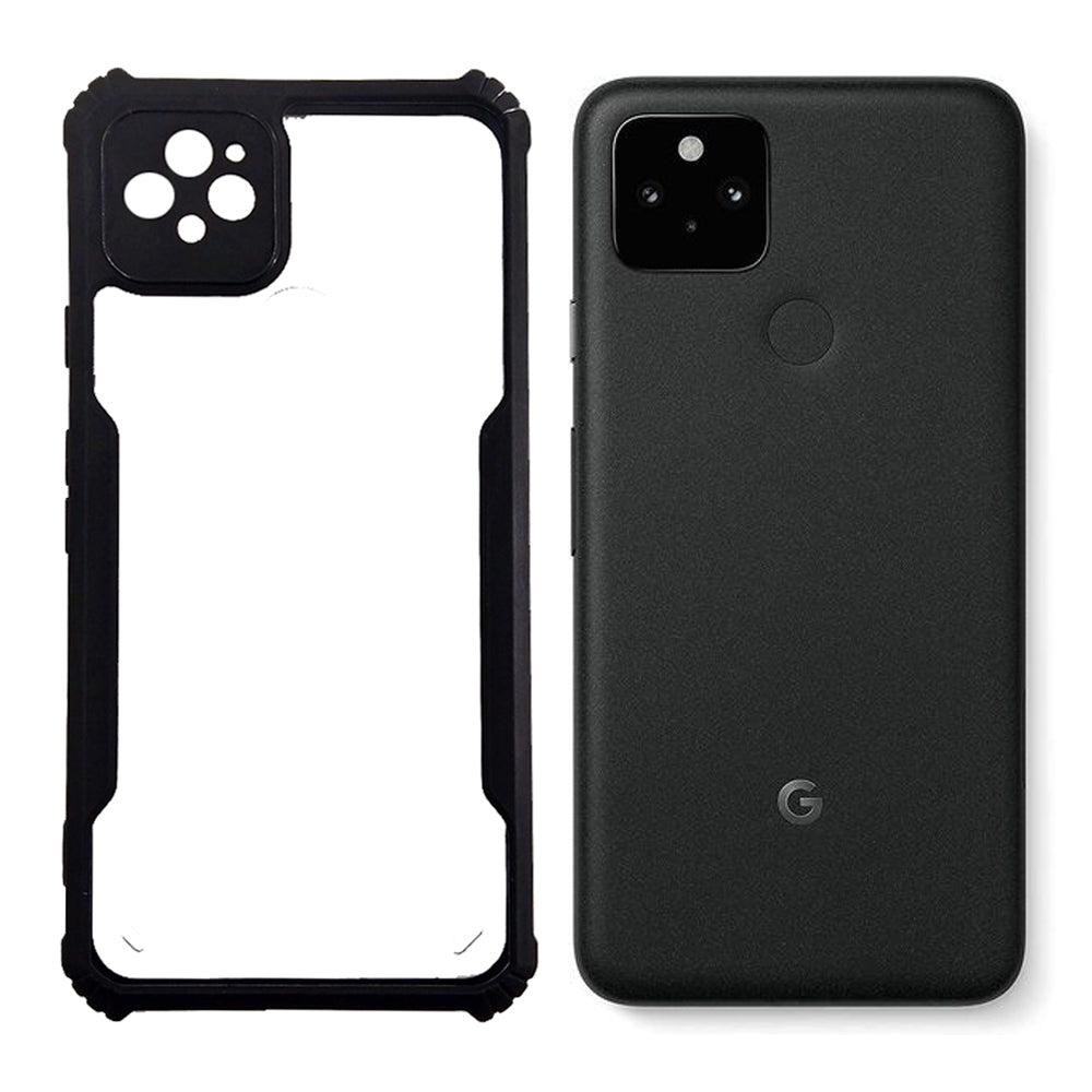 Google Pixel 5 case Matte Black Back Cover Soft Silicone TPU Bumper case