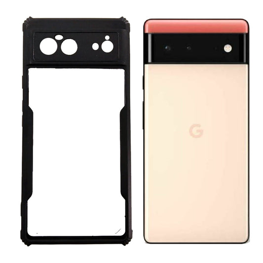 Google Pixel 6 case Matte Black Back Cover Soft Silicone TPU Bumper case