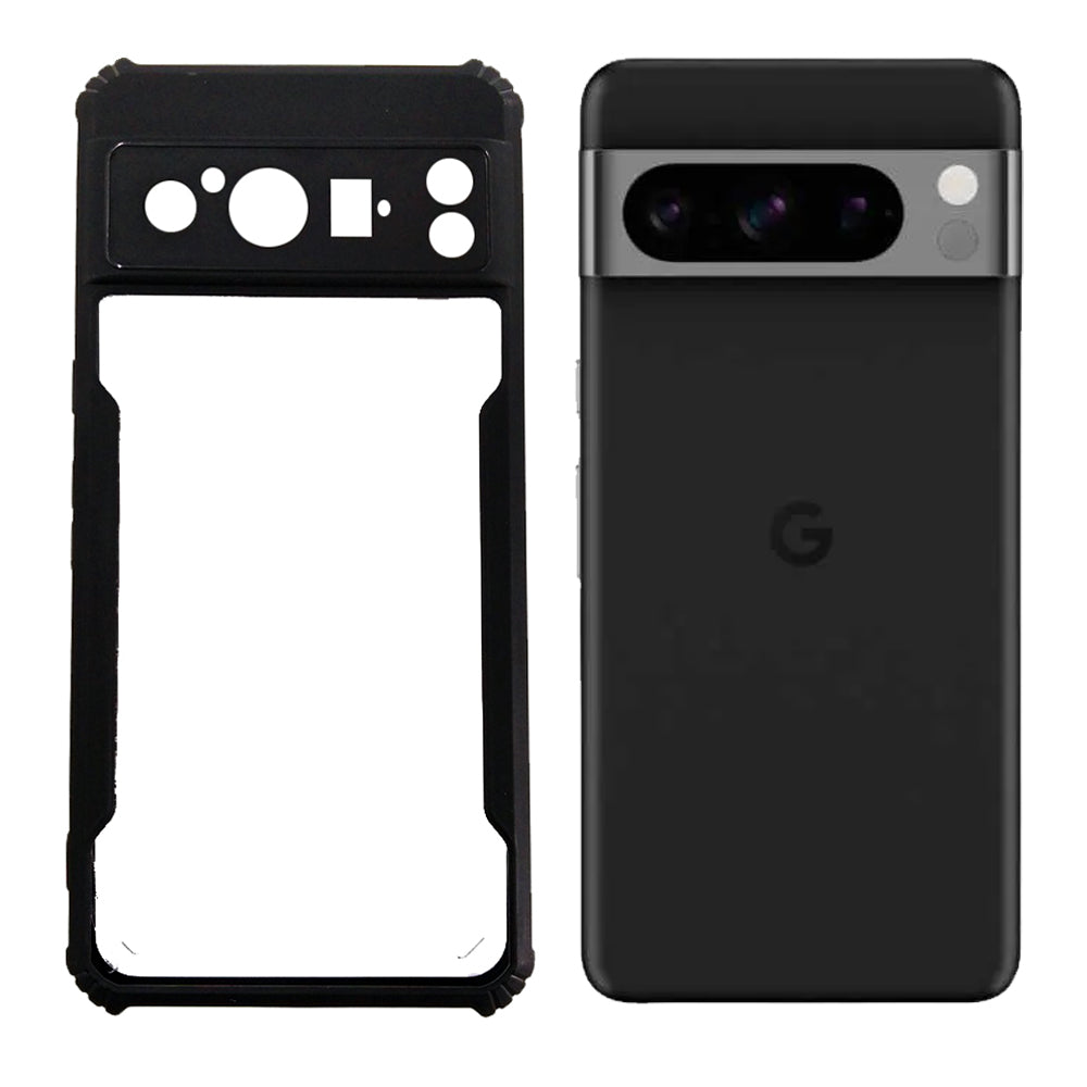 Google Pixel 8 Pro case Matte Black Back Cover Soft Silicone TPU Bumper case