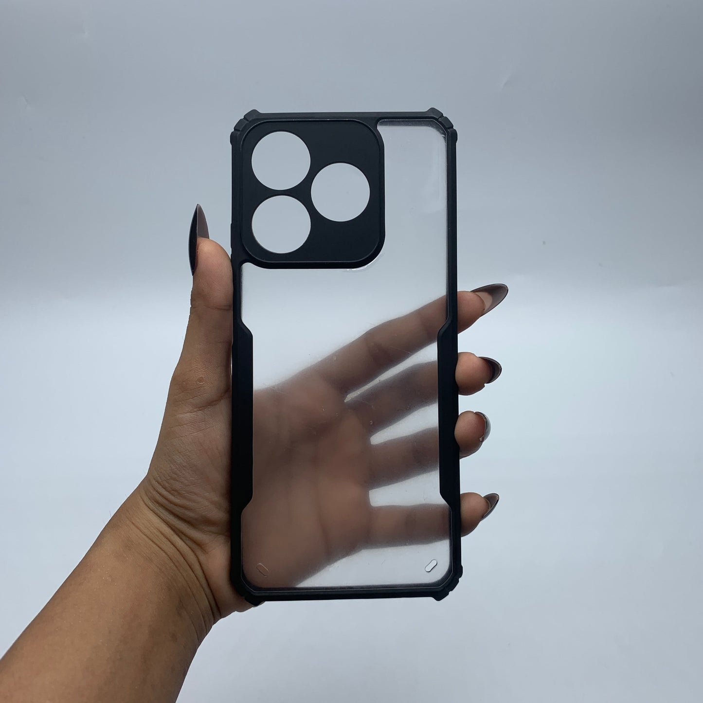 Realme C63 Shockproof Matte Black Border Aly Camera lens Protection back cover Case