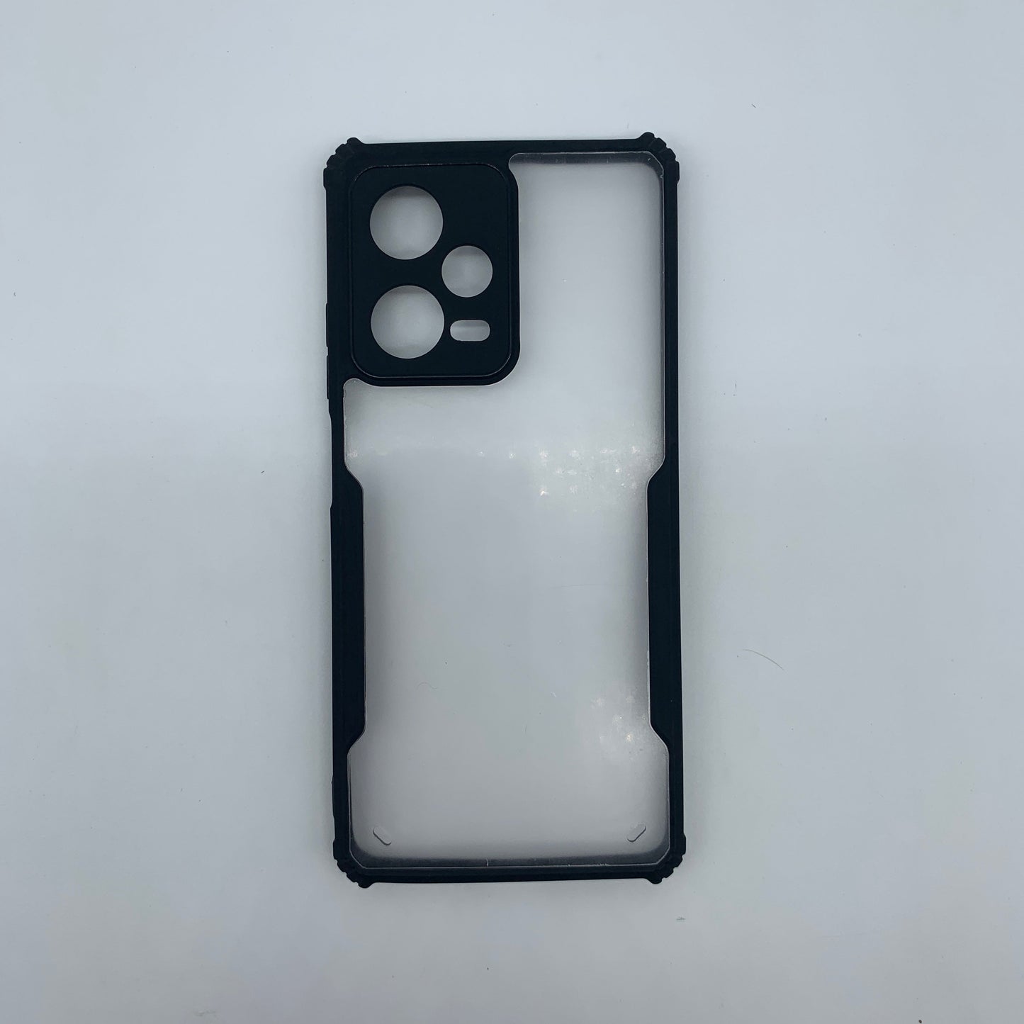 Redmi Note 12 Pro Shockproof Matte Black Border Aly Camera lens Protection back cover Case