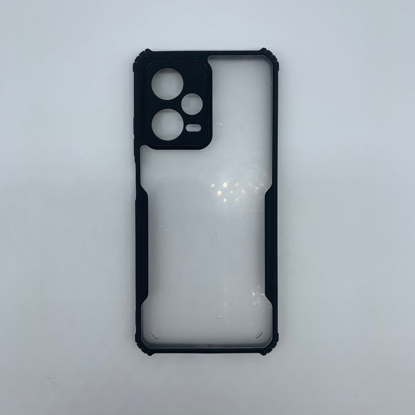Redmi Note 12 Pro Plus Shockproof Matte Black Border Aly Camera lens Protection back cover Case