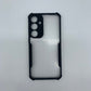 Samsung S24 Plus Shockproof Matte Black Border Aly Camera lens Protection back cover Case