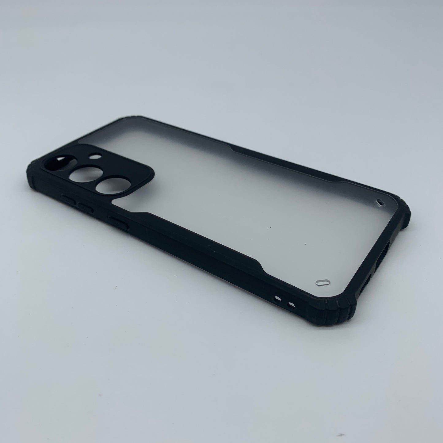 Samsung S24 Plus Shockproof Matte Black Border Aly Camera lens Protection back cover Case