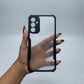 Samsung A34 Shockproof Matte Black Border Aly Camera lens Protection back cover Case