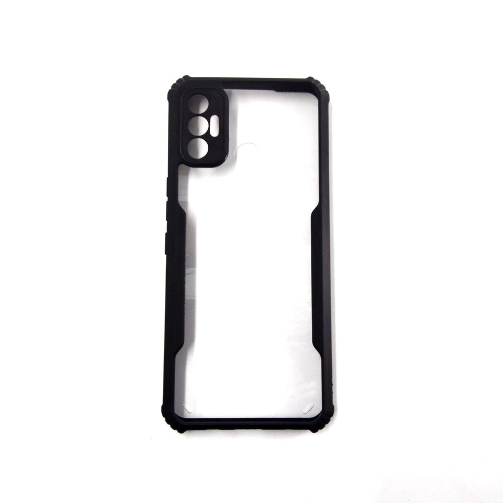 Tecno Spark 7 case Matte Black Back Cover Soft Silicone TPU Bumper case