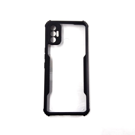 Tecno Spark 7 case Matte Black Back Cover Soft Silicone TPU Bumper case