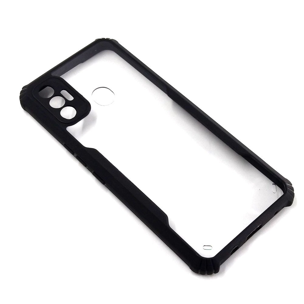 Tecno Spark 7 case Matte Black Back Cover Soft Silicone TPU Bumper case