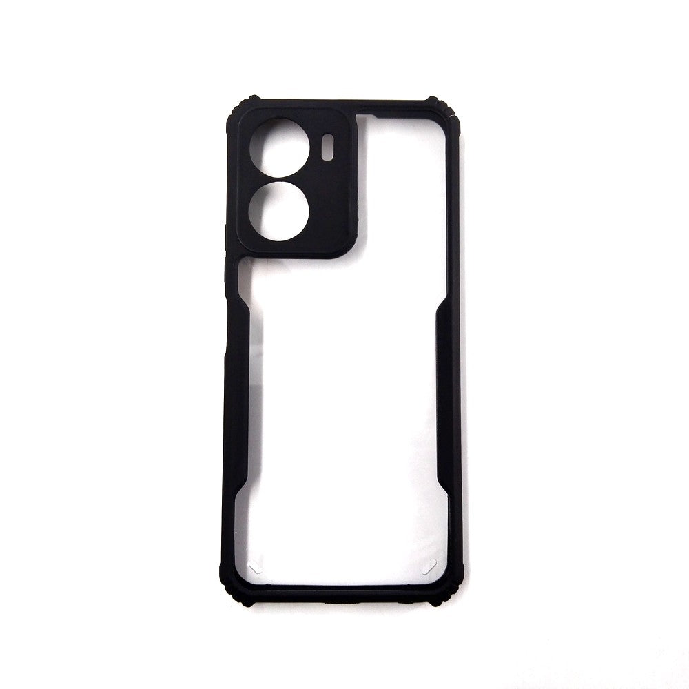 Vivo Y16 case Matte Black Back Cover Soft Silicone TPU Bumper case