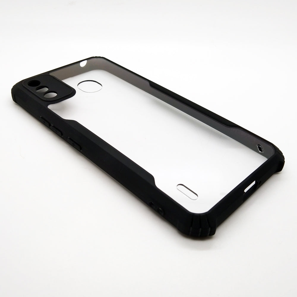 itel A48 iPaky Case Back Cover Matte Black TPU Bumper case