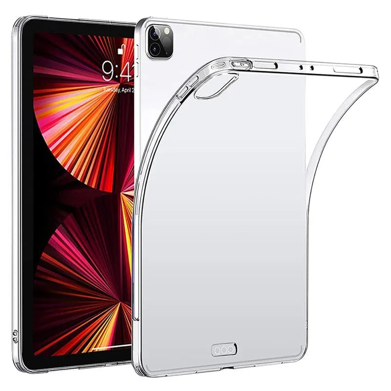 iPad 12.9" Size Clear Anti-Shock Case Heavy Duty Corner Protection Cover